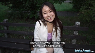 Hot Chinese tourist is fucked by a big cock for the first time
