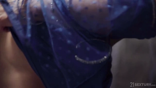 Blue Angel gets fucked by Kai Taylor standing
