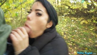 Italian Megan Fiore is sucking cock in POV