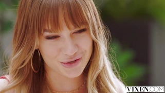 Anya Olsen and Naomi Swann entice shy roommate into threesome