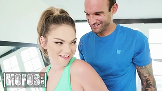 Athena Faris Bends Over In Front Of Alex Legend, He Watches Her And Loves What She Sees