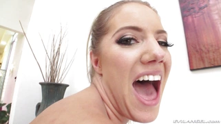 Candice Dare rides the hard cock with her wonderful ass