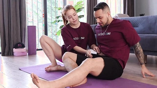 Cute Busty Redhead Teen Ass Pounded By Fitness Instructor