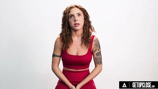 How women experience orgasm with red-haired Lumi Ray with big breasts! SOLO FEMALE MASTURBATION! FULL SCENE