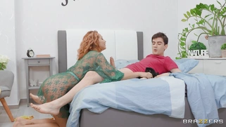 Veronica Leal is sucking Jordi's cock and dildoing her pussy