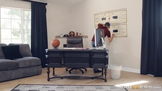 Cheerleader Anya Ivy can't help but jump, jiggle and giggle