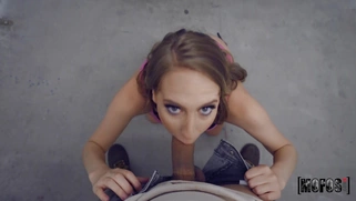 Cadence Lux is sucking cock in POV