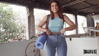 Redhead Rosie Cage is sucking cock in POV