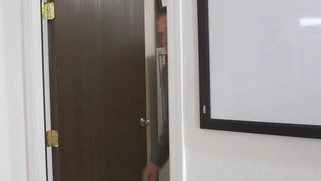Cassidy Banks gets caught finger fucking her beaver by her boss