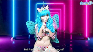 Big-titted Asian Marika Hase rides a Sybian and masturbates to a wild orgasm