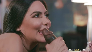 MILF Lela Star orally pleasures the big black cock