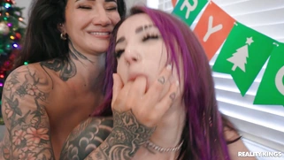Arabelle Raphael, Val Steel and Damion Dayski in threesome