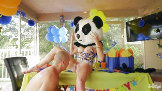 Cory Chase gets her pussy licked at birthday party