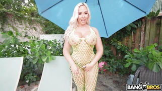 Callie Brooks shows off her amazing big ass outdoors