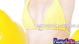 Teen blondie Molly shows her sweet pussy