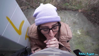 Ale Danger in glasses is sucking cock in POV