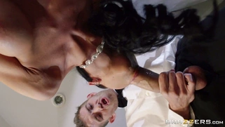Romi Rain sucking huge shlong of her former lover