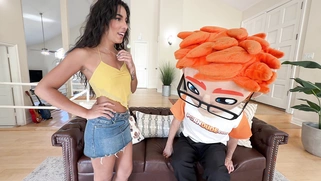 I Let Black Haired Claire Black Stroke and Suck My Big Dick in PornDudeCasting