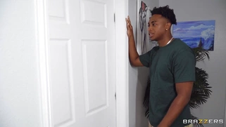 Alexis Tae is sucking Michael Vegas' cock and strap-on