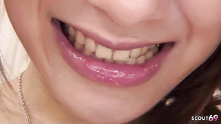 Big natural Japanese Mom Suck