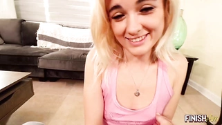 SPURT YOUR SEED Nicole Nichols POV Blowjob and Handjob
