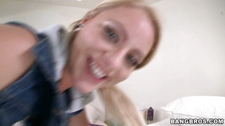 Cameron Canada climbs up and anally rides that shaft