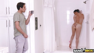 Dana DeArmond takes the shower and Tyler spies on her