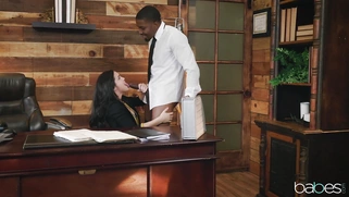 Alina Lopez is sucking giant black cock