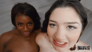 Alyx Star gets cumshot on her big natural tits