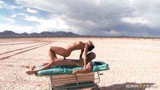 Rachel Starr riding dick in the desert