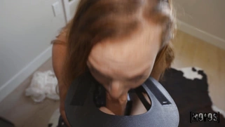 Samantha Reigns gets her face fucked by Charles Dera
