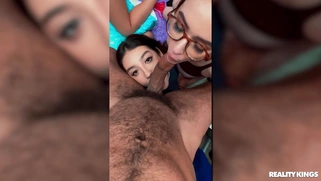 Hazel Moore, Willow Ryder and Violet Gems in orgy