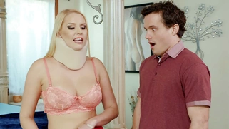 Robby Echo undresses his stepmom Vanessa Cage