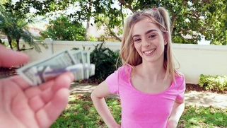 Molly Little is getting picked up outdoors