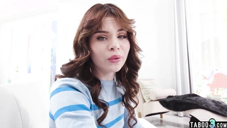 Teen taking her BBC stepbros virginity