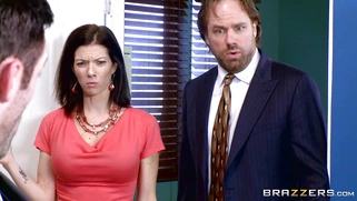 Office slut Olivia Austin shows how to getting down and dirty at the workplace