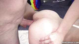 Amateur teen Kiley Jay gets doggystyled by Santa Claus