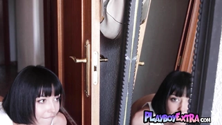 Petite Spanish teen debuting on Playboy