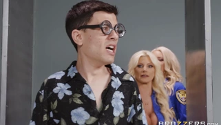 Cops Brittany Andrews and Nicolette Shea want to fuck Jordi