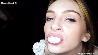 That's it girl, deepthroat it off!