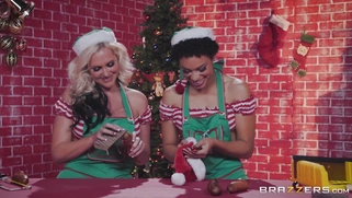 Alena Croft and Amethyst Banks are elves who make sex toys in Santa's workshop