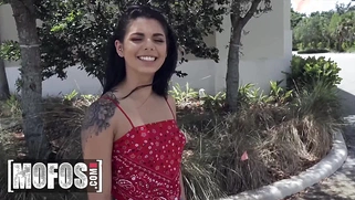 Slutty Gina Valentina Gets Her Pussy Fucked Hard for Tony Rubino's Cash in Public