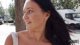 Gina Ferocious is sucking cock in POV outdoors