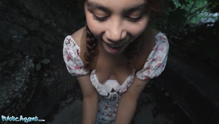 Hot Thief Marina Gold Fucked in the Woods