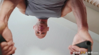 Redhead Syren De Mer is sucking Johnny Sins' big dick
