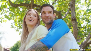 Abella Danger is sucking Alex Legend's cock
