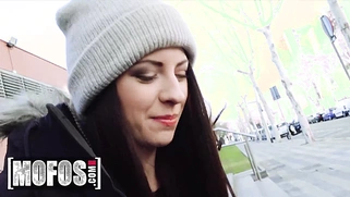 Brunette Teen Rebecca Volpetti Rides Erik Everhard’s Big Dick In Public