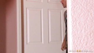 Scarlet Red catches Johnny spying and masturbating on a naked Dee Dee Lynn