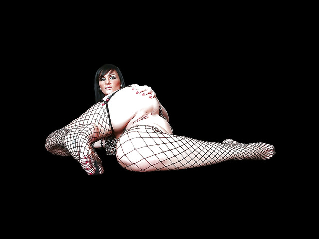 Beautiful women on a black background