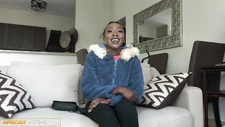 Tiny 18yo Black Cutie Starts Shy Then Goes Wild In Homemade Casting